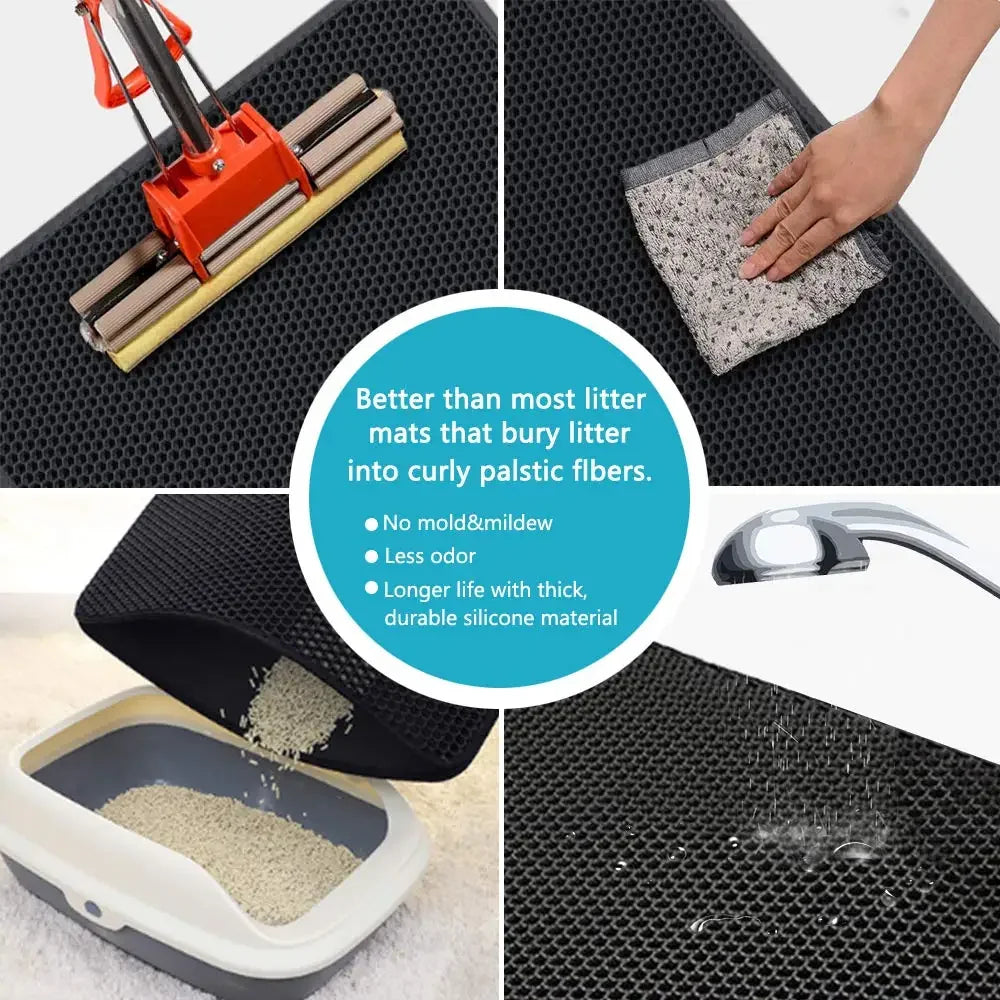 Alfombrilla Impermeable para Arenero de Gatos