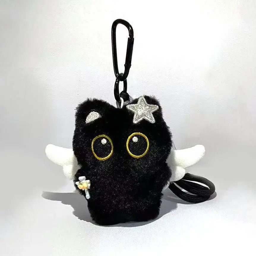 Llavero de Peluche Gato Negro
