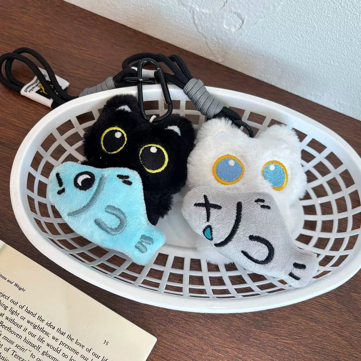 Llavero de Peluche Gato Negro