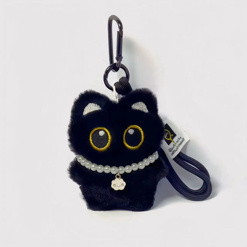 Llavero de Peluche Gato Negro