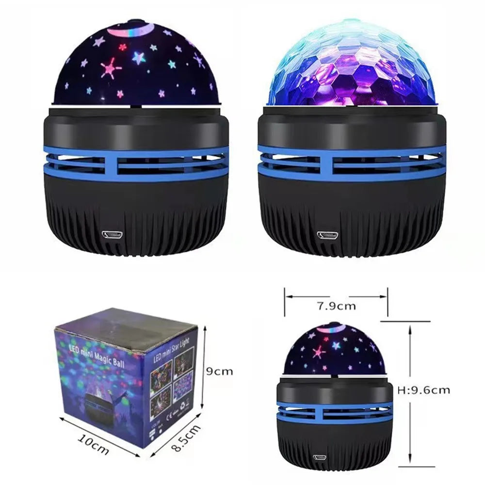 Bola de Luz LED Giratoria Cielo Estrellado
