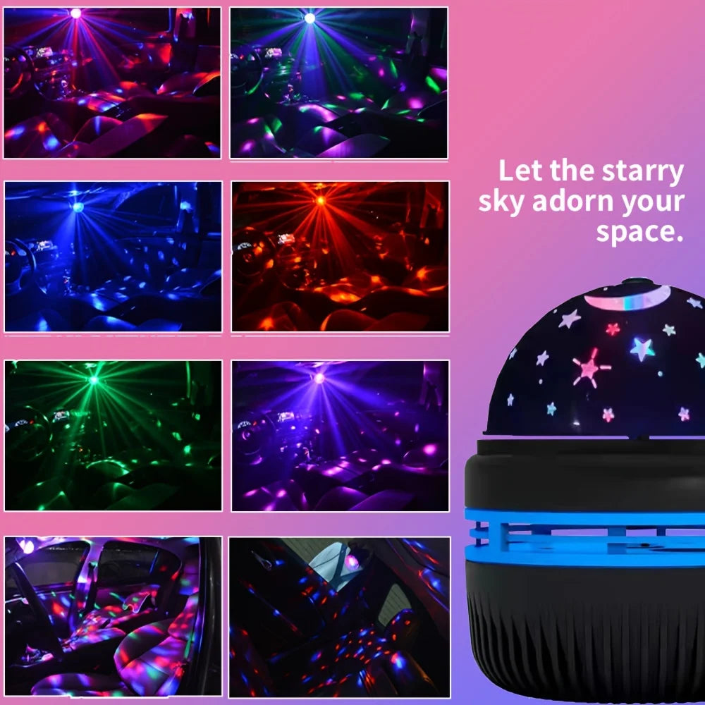 Bola de Luz LED Giratoria Cielo Estrellado