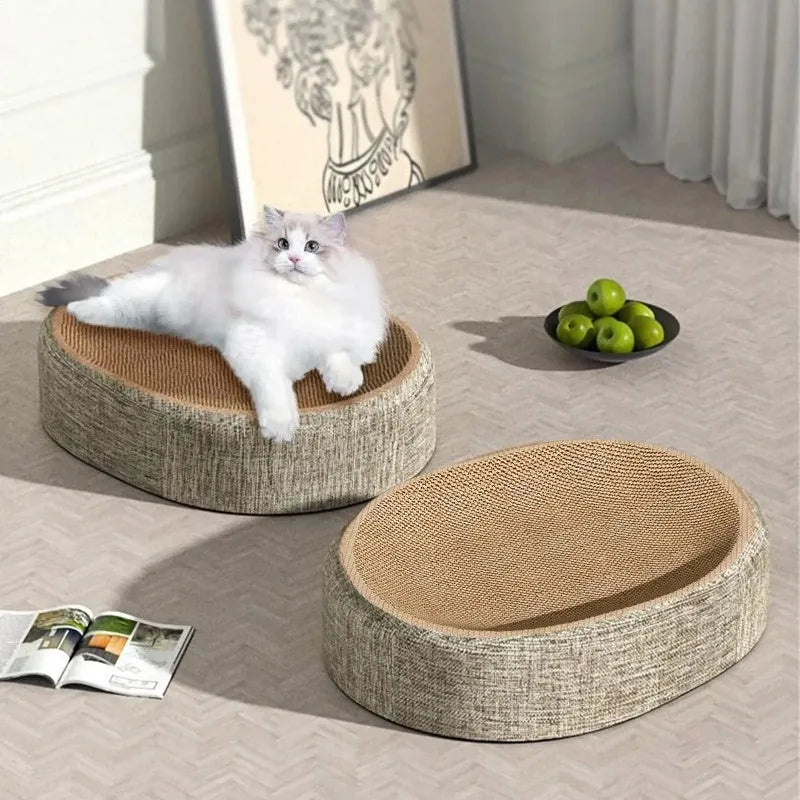 Rascador de Cartón para Gatos 2 en 1