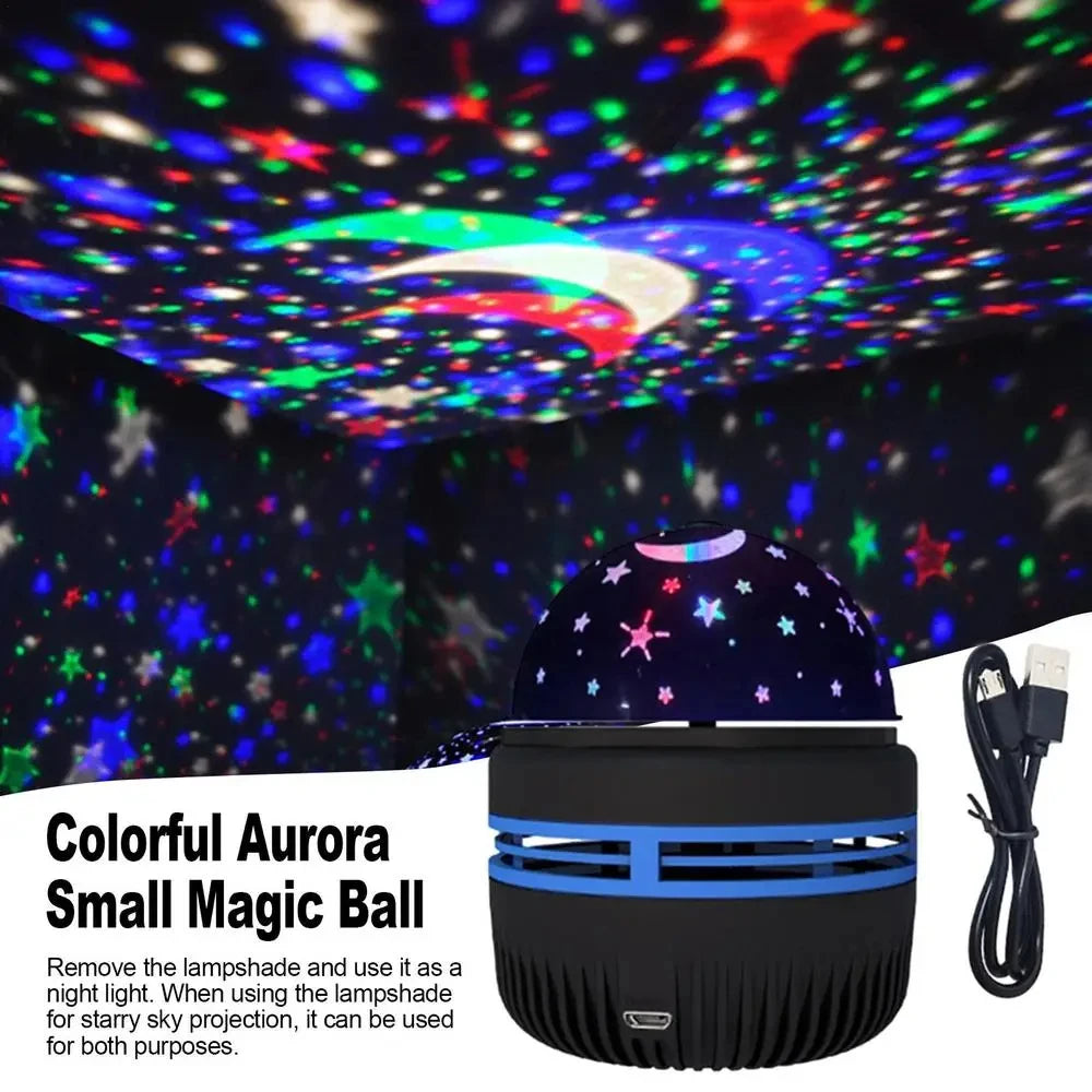 Bola de Luz LED Giratoria Cielo Estrellado
