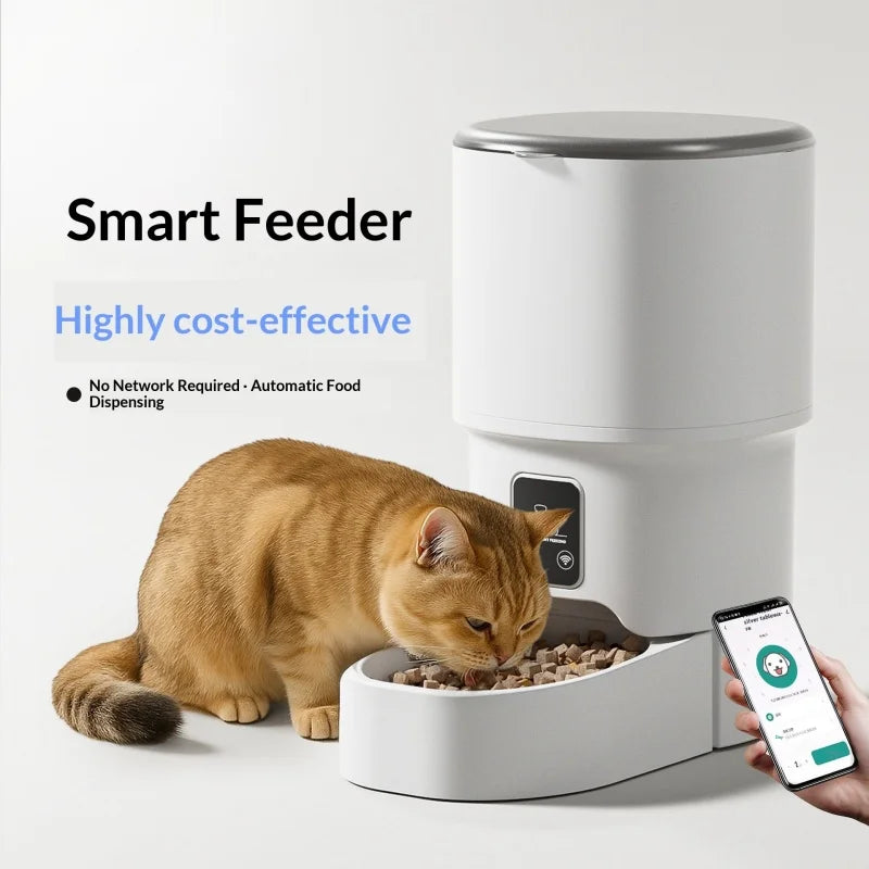 Comedero Automático Inteligente 4L WiFi para Mascotas