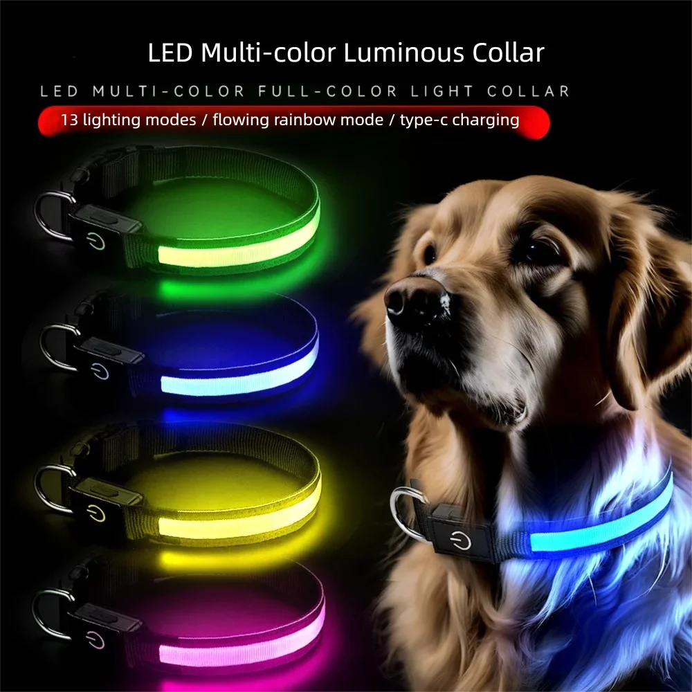 Collar LED Recargable para Perro