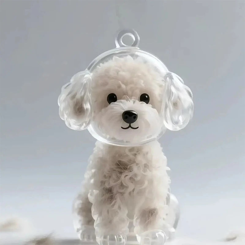Llavero Memorial Transparente para Pelo de Mascota