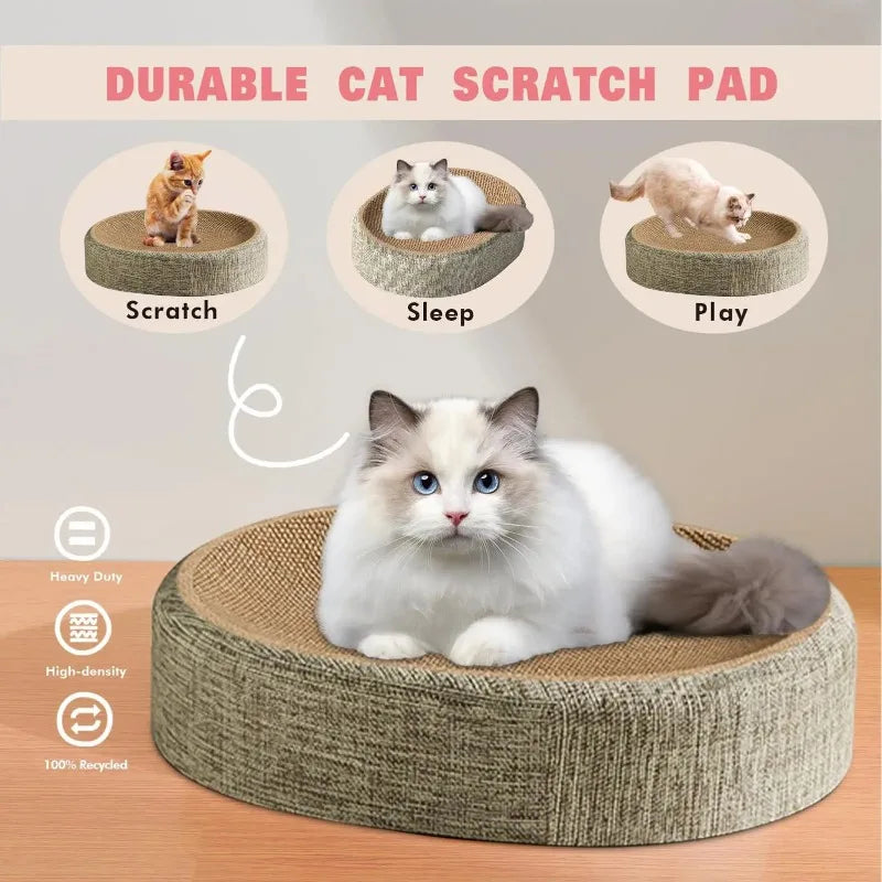 Rascador de Cartón para Gatos 2 en 1