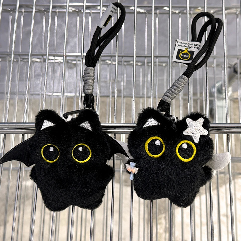 Llavero de Peluche Gato Negro