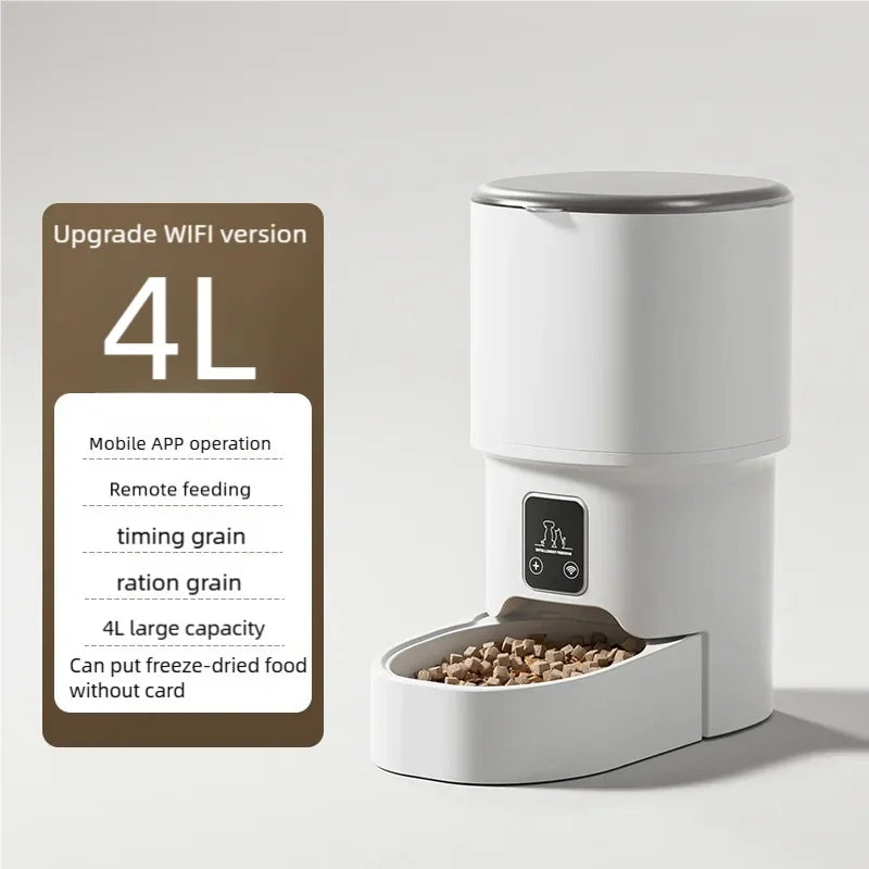 Comedero Automático Inteligente 4L WiFi para Mascotas
