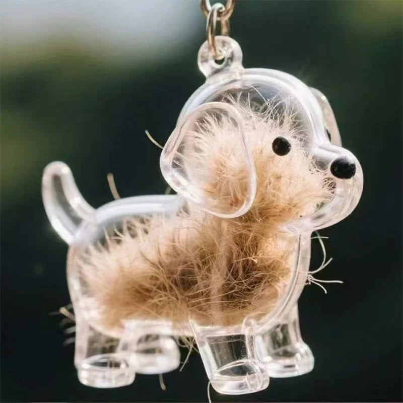 Llavero Memorial Transparente para Pelo de Mascota